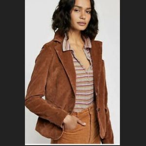 Free People Byron Blazer in Burnt Orange